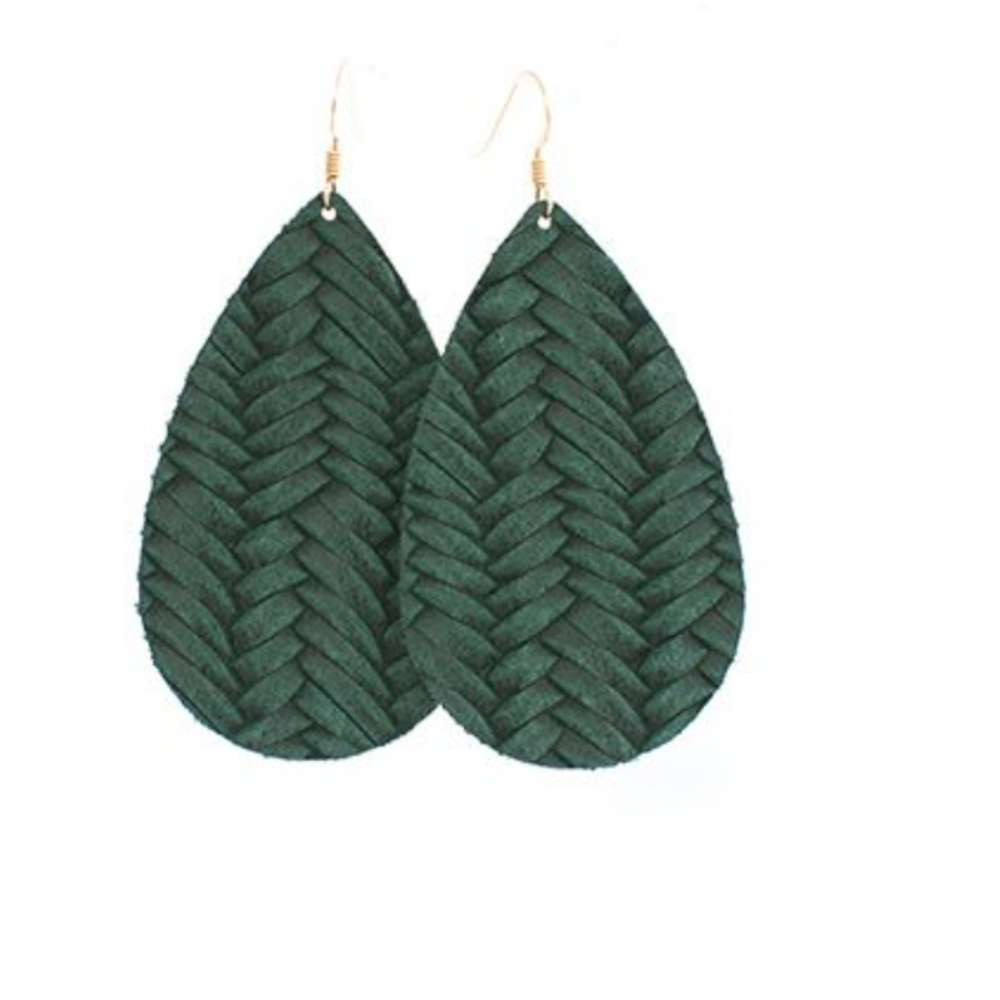 Nickel & Suede leather earrings